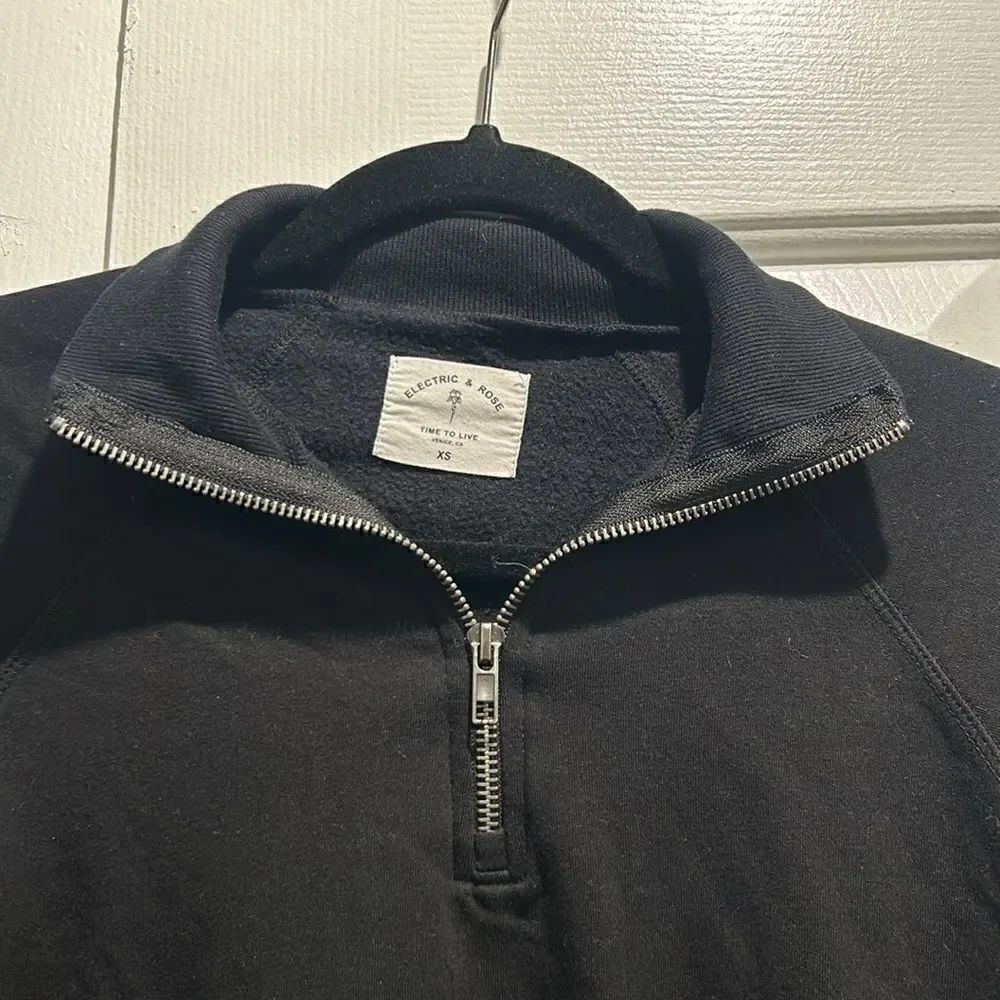 Electric & Rose 1/4 Zip Tie Dye Sweatshirt, Size XS - Picture 5 of 8